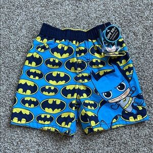 NWT Batman Infant 24 Month Swim Trunks, UPF 50+
